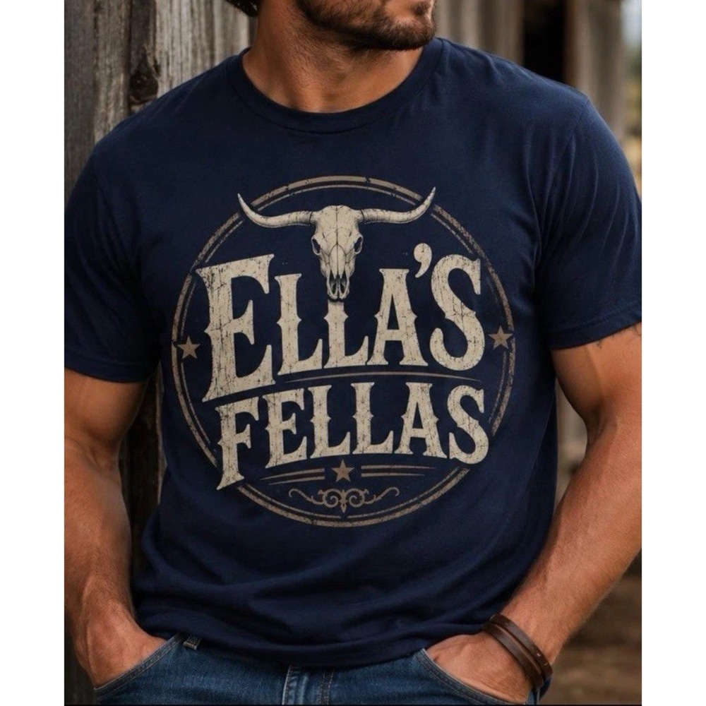 Ella Fella Ella Langley T-shirt Adult Unisex Blue Large